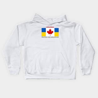 Canadians Praying for Ukrainians Kids Hoodie